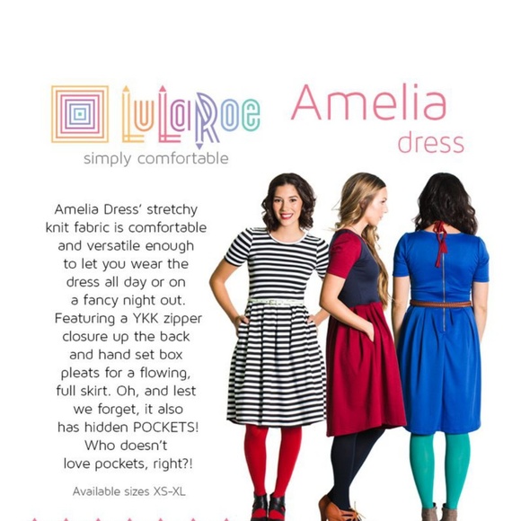 LULAROE Amelia XS Fall Leaves Print Dress NWT - Picture 8 of 9